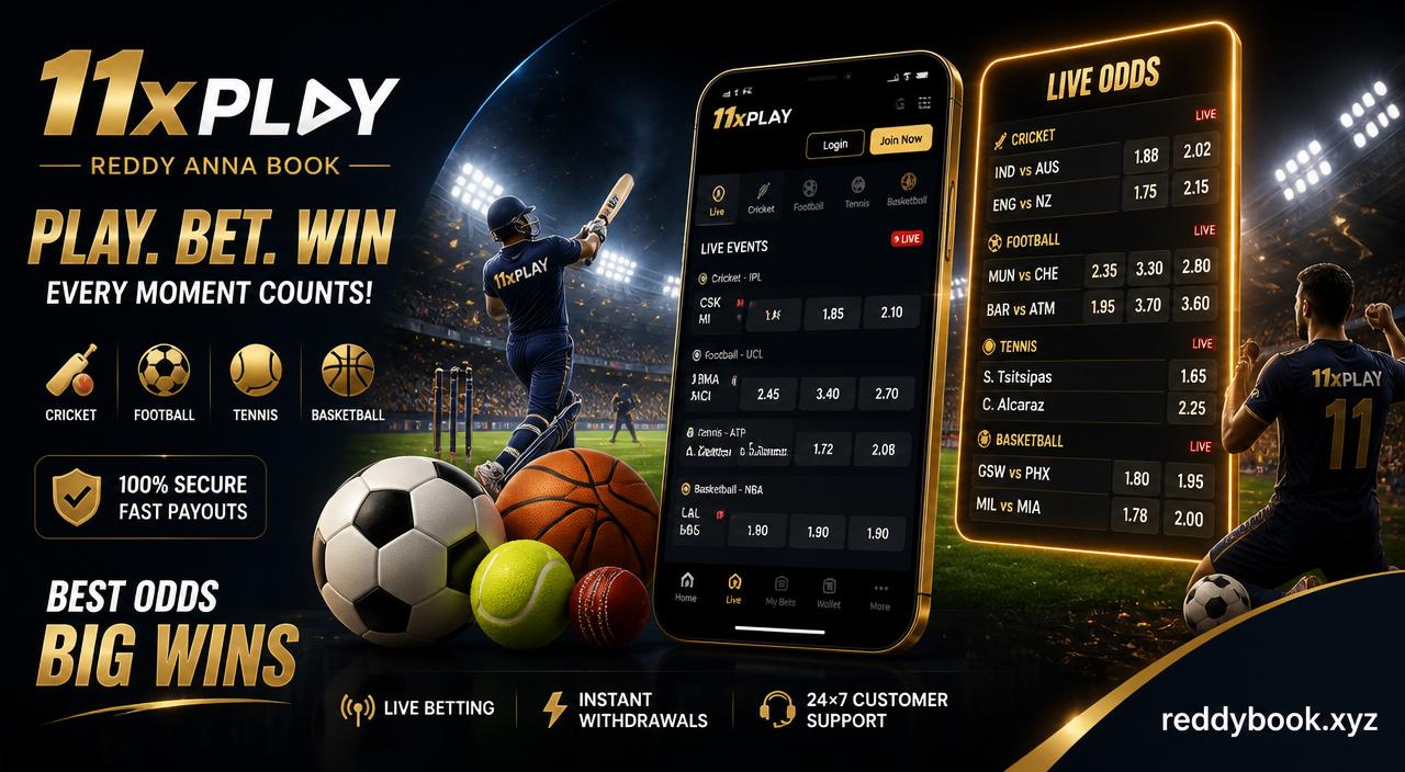 11xPlay platform on Reddy Anna Book