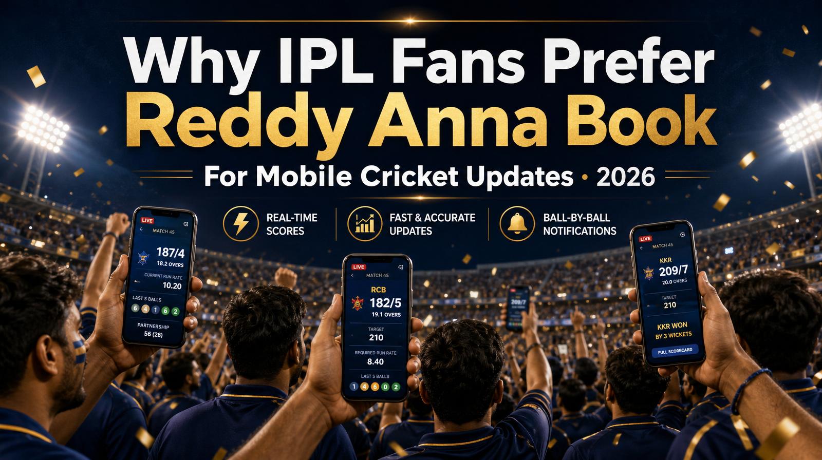 Why IPL Cricket Fans Prefer Reddy Anna Book for Mobile Cricket Updates