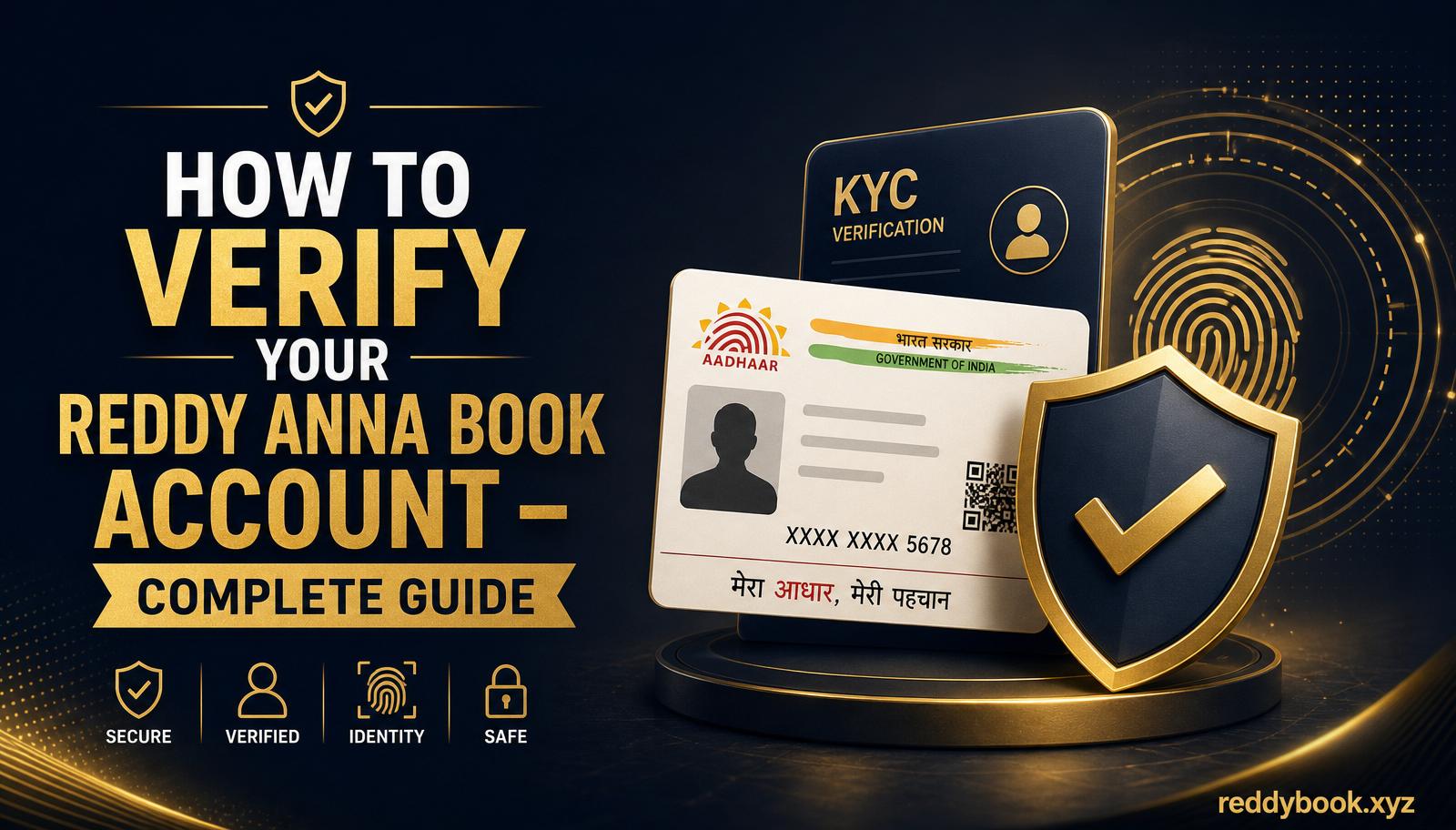 How to verify your Reddy Anna Book account — complete guide
