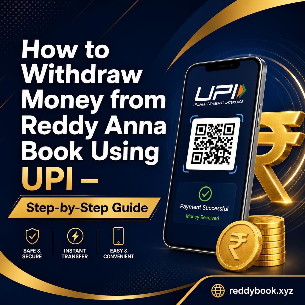 How to withdraw money from Reddy Anna Book using UPI — step-by-step guide