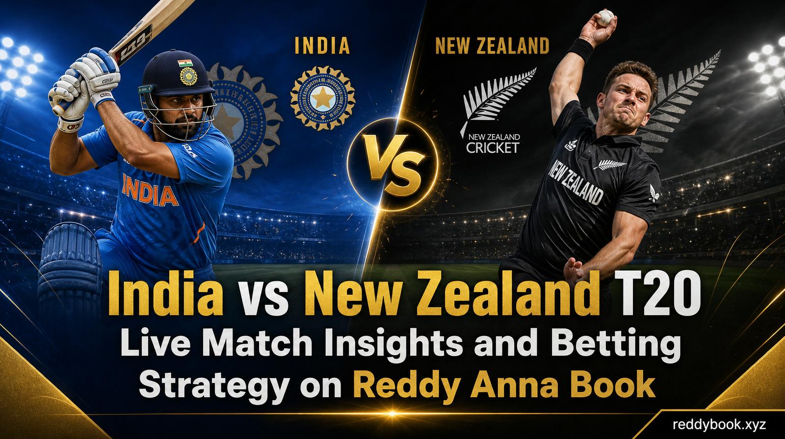 India vs New Zealand T20 Live Match Insights and Betting Strategy on Reddy Anna Book