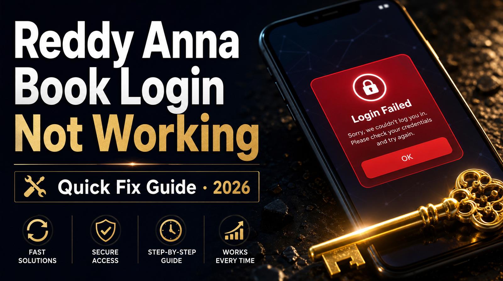 Reddy Anna Book Login Not Working — Quick Fix Guide