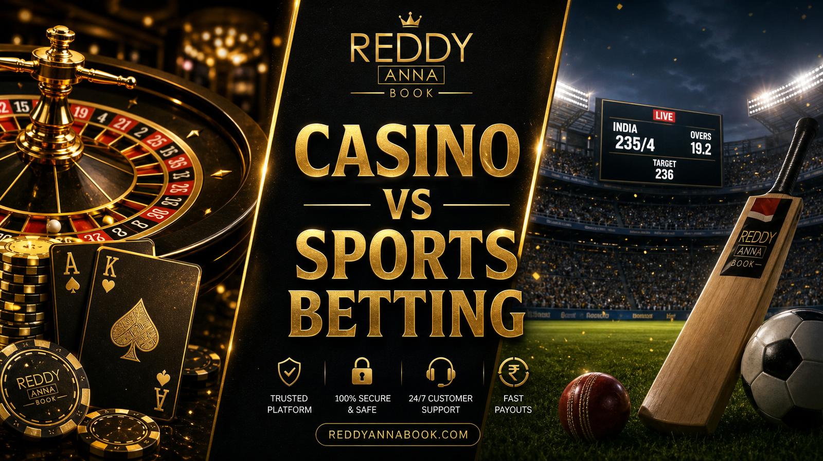 Online Casino vs Sports Betting — 2026 Comparison Guide