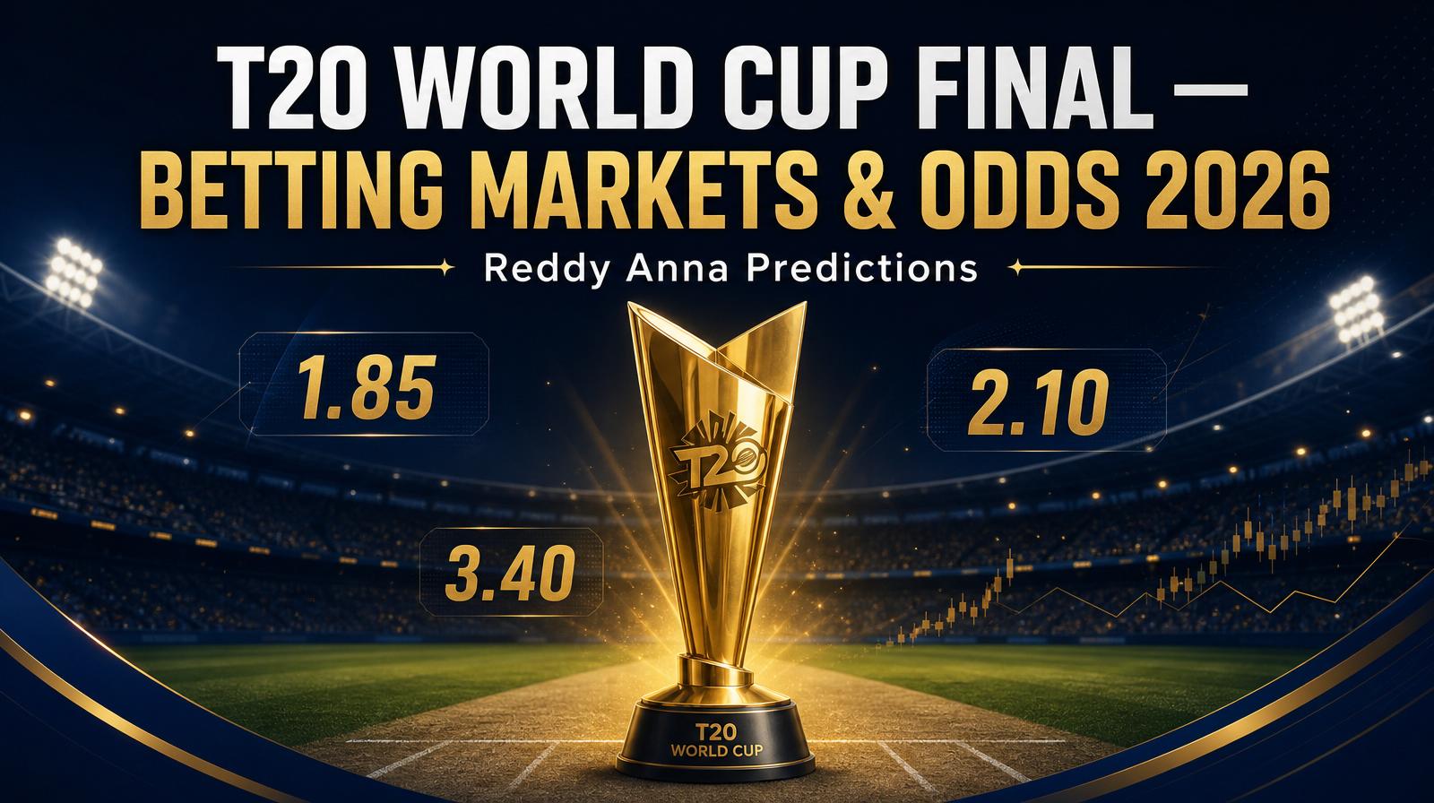 Reddy Anna T20 World Cup Final Betting Markets — Best Odds and Smart Predictions